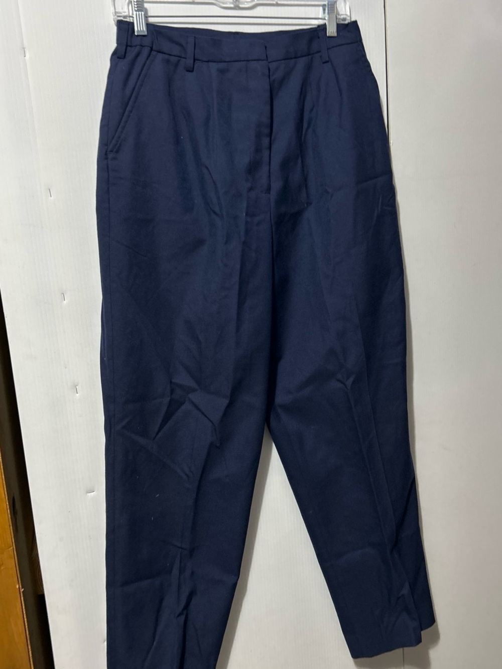 Women's Straight-Leg Navy Dress Pants